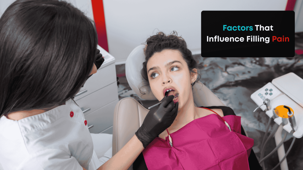 influence filling pain